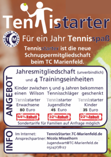TennisStarter Flyer